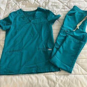 Figs Teal Scrubs